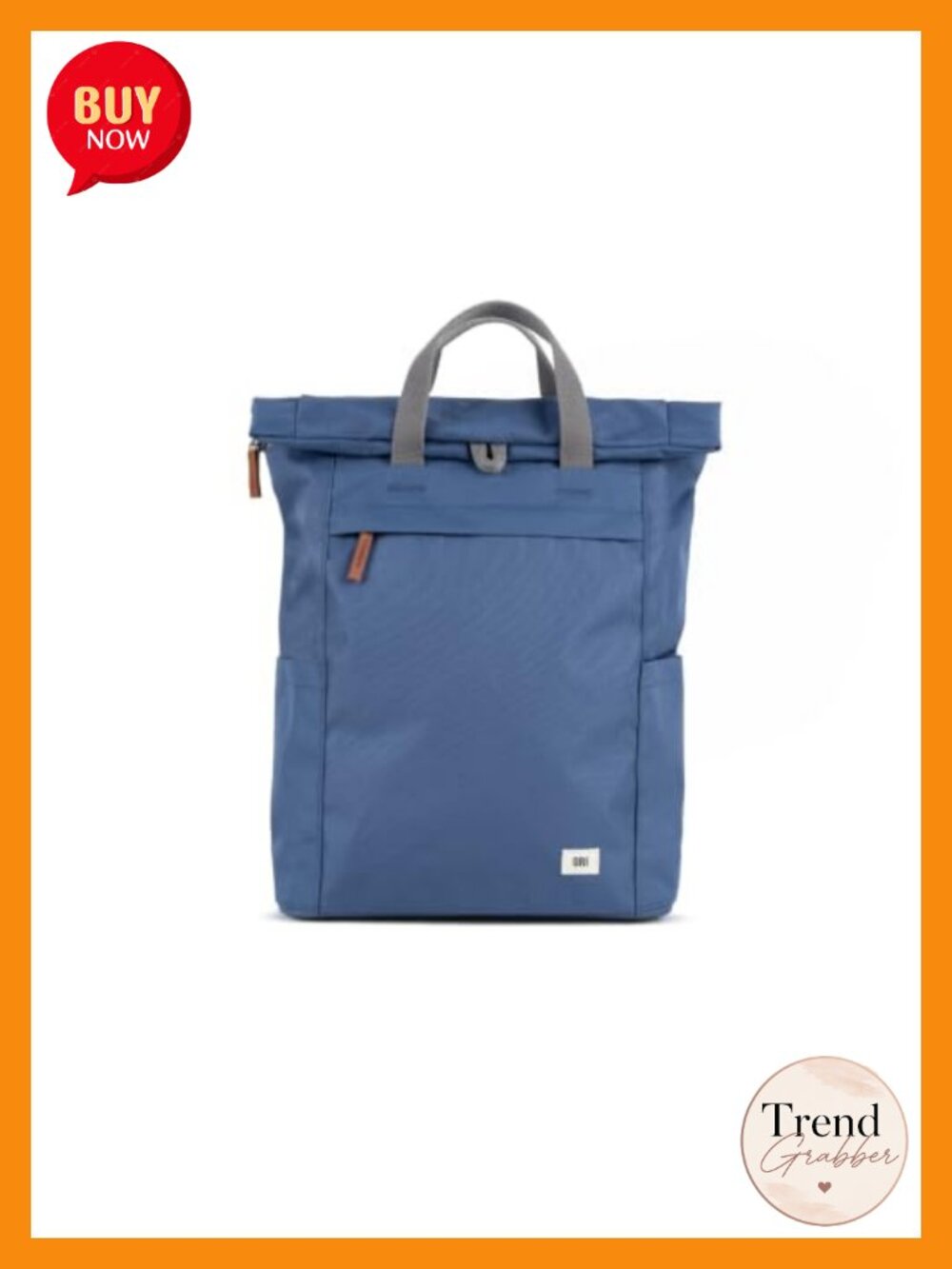Large Roll Top Backpack Weatherproof Nylon Canvas Laptop Bag